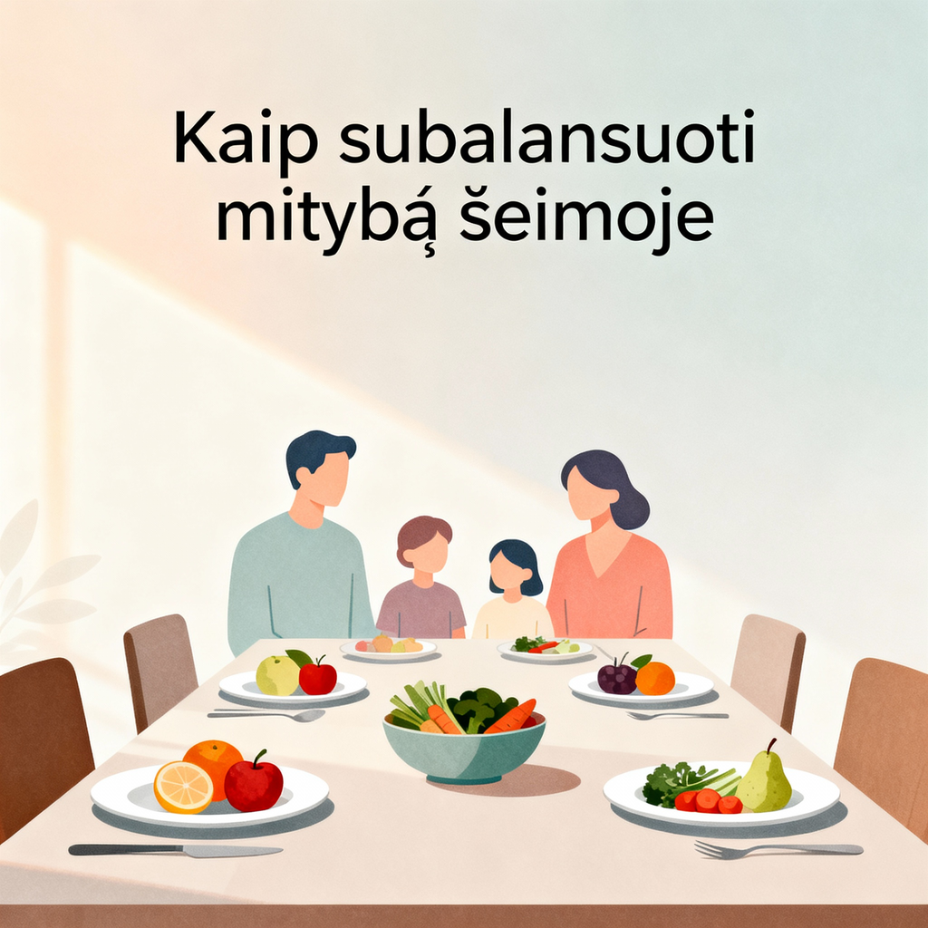 Kaip subalansuoti mitybą šeimoje